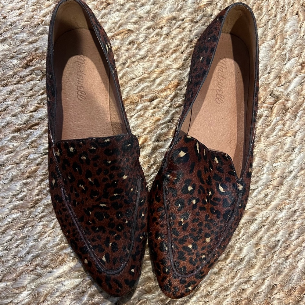 The Frances Skimmer in Painted Leopard Calf Hair